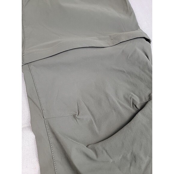 Eddie Bauer Convertable Hiking Pants Mens 38x30 * Green Stretch Lightweight EUC - Picture 5 of 14